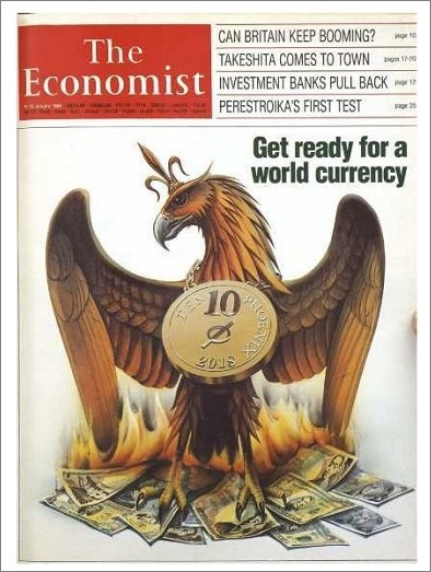 1988年の英エコノミスト誌の表紙が予言している世界通貨とは何か